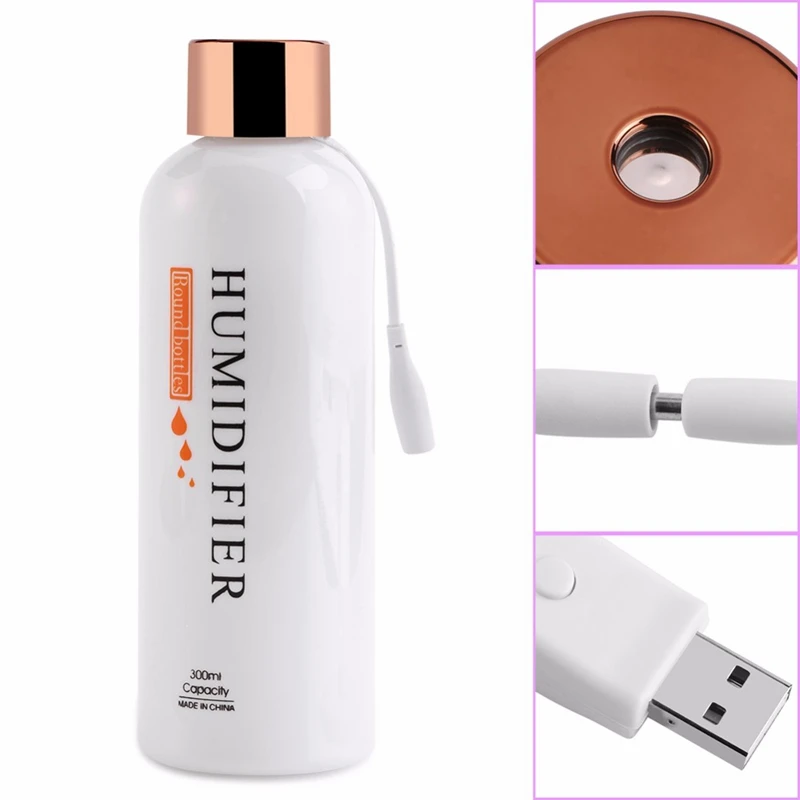 300 мл ультразвуковой увлажнитель Usb Автомобильный воздуха Мини Арома эфирное