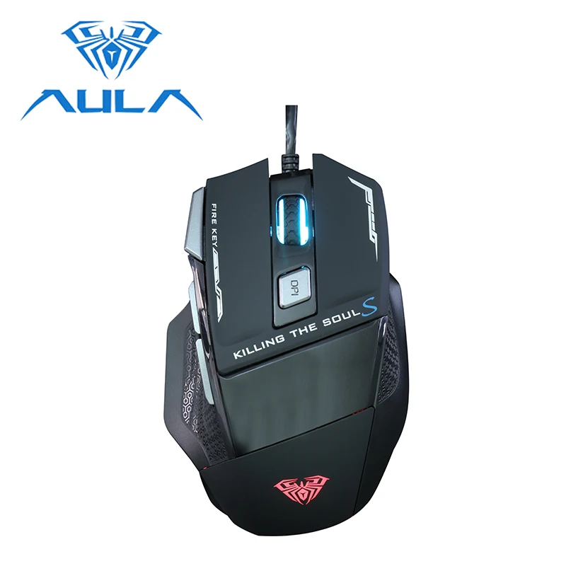 AULA игровая мышь профессиональная эргономичная usb проводная 7 клавиш 3500 dpi RGB