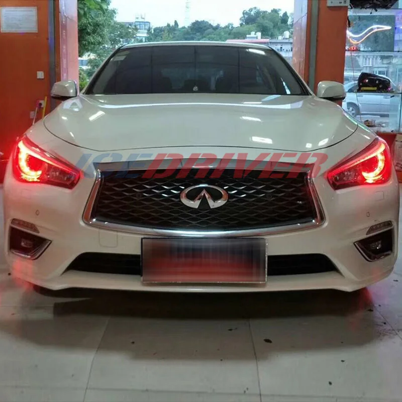 Icedriver для Infiniti Q50 DRL RGB разноцветные светодиодные дневные ходовые огни красный