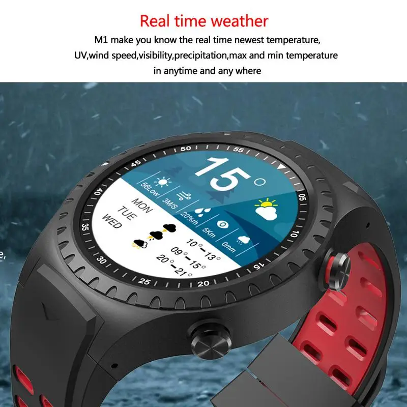 Новый IP65 Водонепроницаемый SMA M1 GPS Смарт часы Bluetooth Вызов мульти спортивный режим