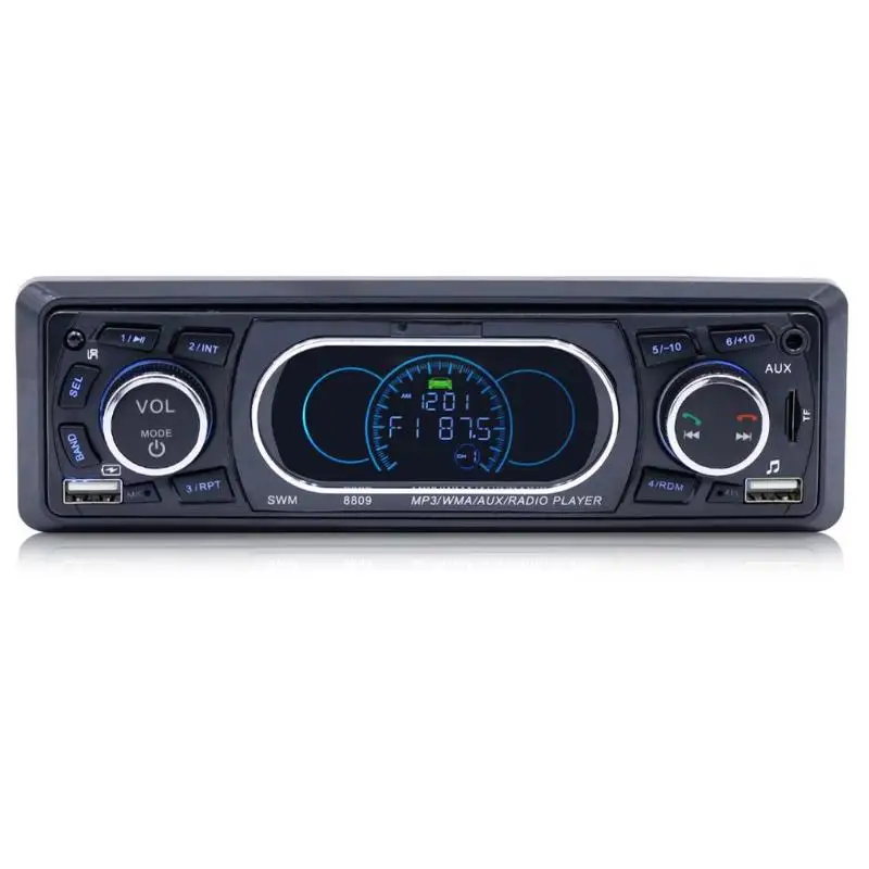 SWM 8809 автомобильный стерео MP3-плеер FM Радио BT RCA USB с пультом дистанционного управления USB комплект беспроводной связи bluetooth для автомобиля lcd mp3-плеер