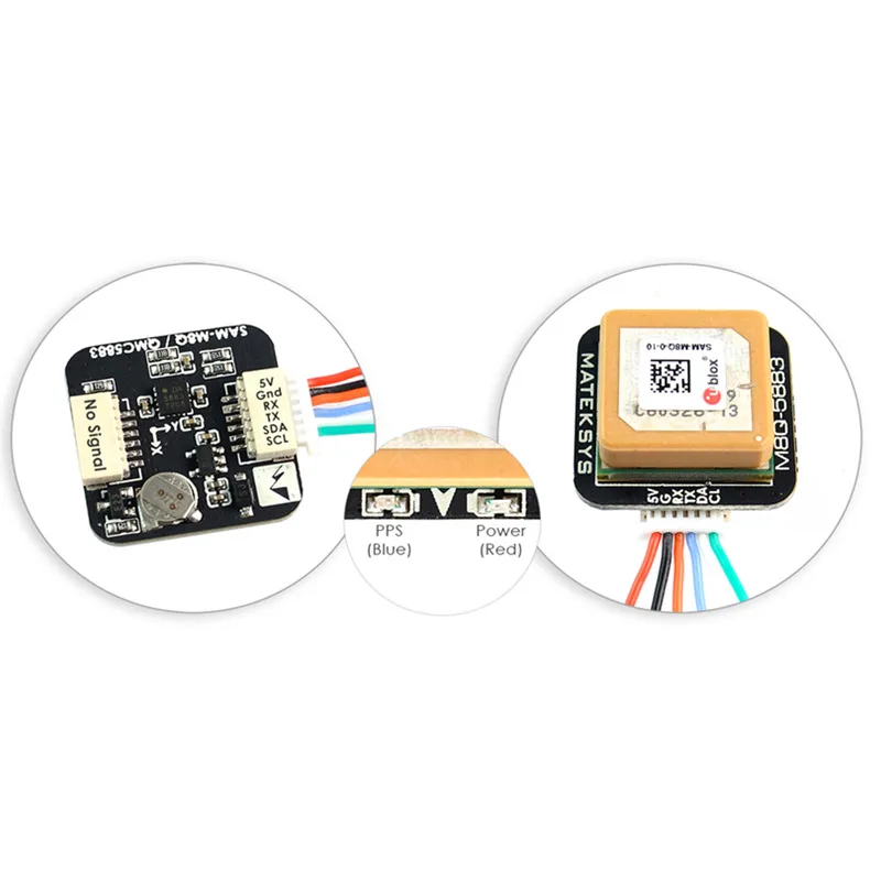 GPS Компас Matek Mateksys QMC5883L с антенной|Детали и аксессуары| |