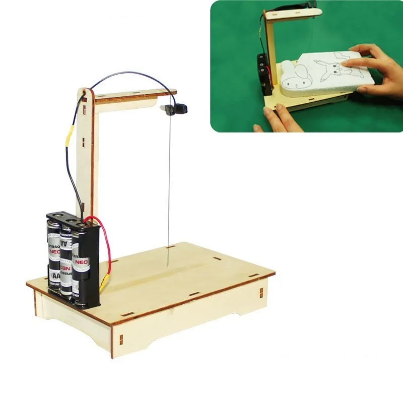 Творческий стержень Развивающие DIY деревянные игрушки пенная режущая машина