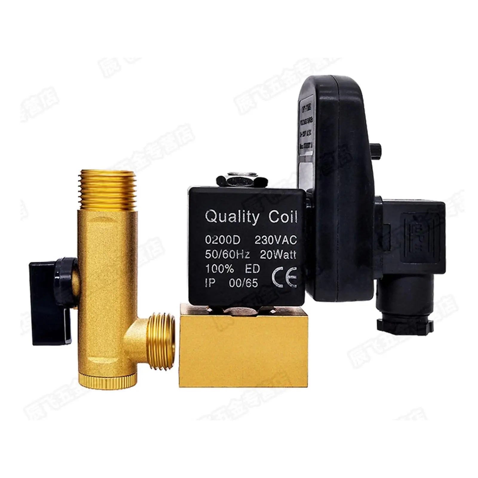 

110/220/380VAC 24VDC 1/2"BSP Auto Drain Timer Valve Air Compressor Split Type