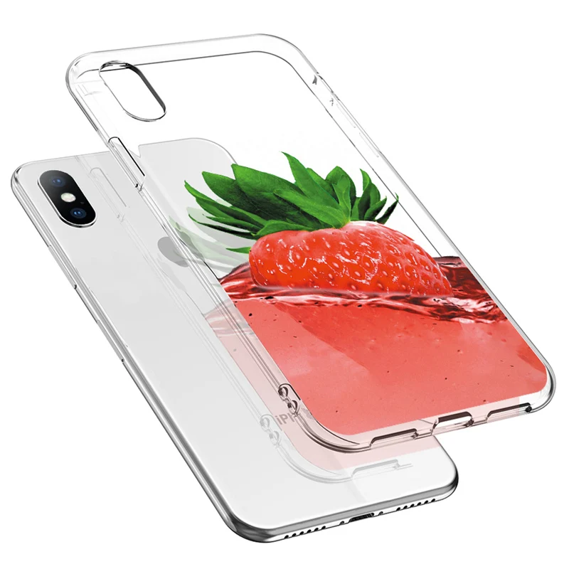 Lovebay чехол для телефона iPhone 6s 7 8 Plus X XR XS Max 5 5S SE Модный милый мультяшный фруктовый