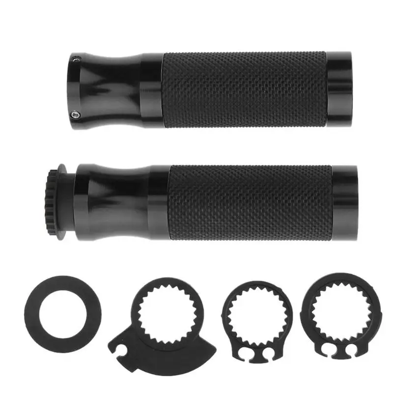 1 пара ЧПУ Алюминиевый металлический резиновый 7/8 мотоцикл руль Нескользящая