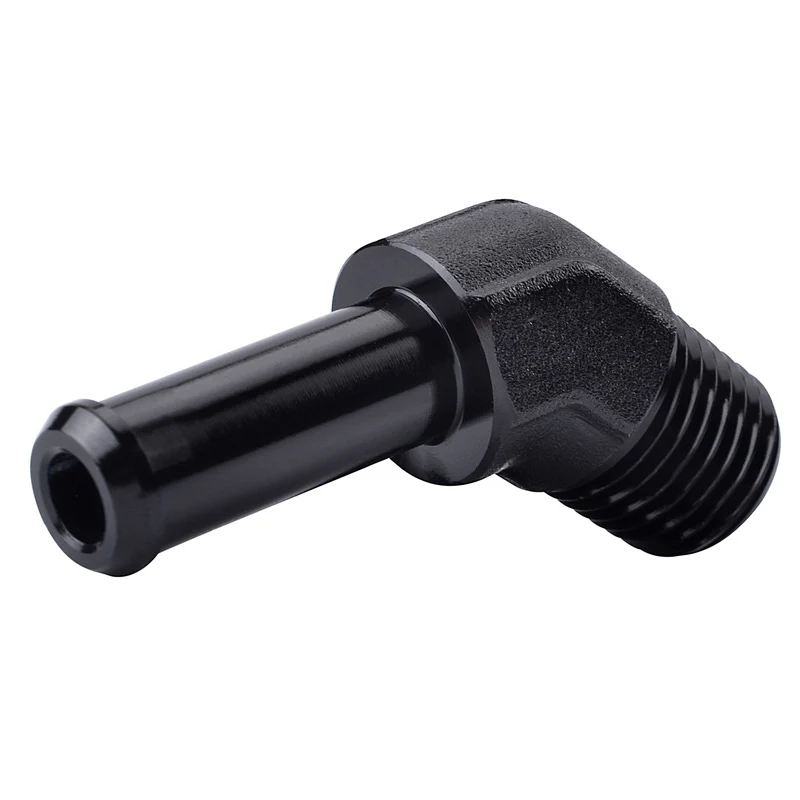 Переходник для шлангов сосков SPEEDWOW 1/4 &quotNPT Male 3/8&quot черный переходник на 45