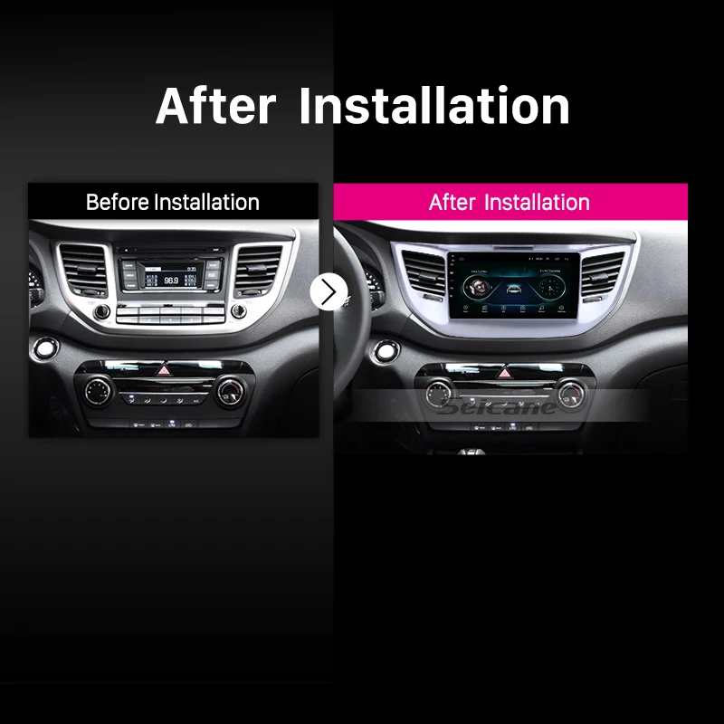 Автомагнитола Seicane 2 din 9 дюймов Android 8 1 для Hyundai TUCSON 2014 2015 2016 2017 2018 GPS мультимедийный