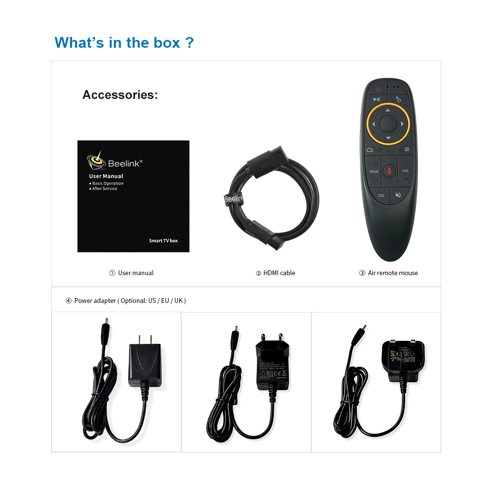 Beelink GT1 Android 8 1 ТВ Box Amlogic S905X2 мини коробка 4G DDR4 32G BT 4 0 Двойной Wi-Fi HDMI 2 телеприставки с