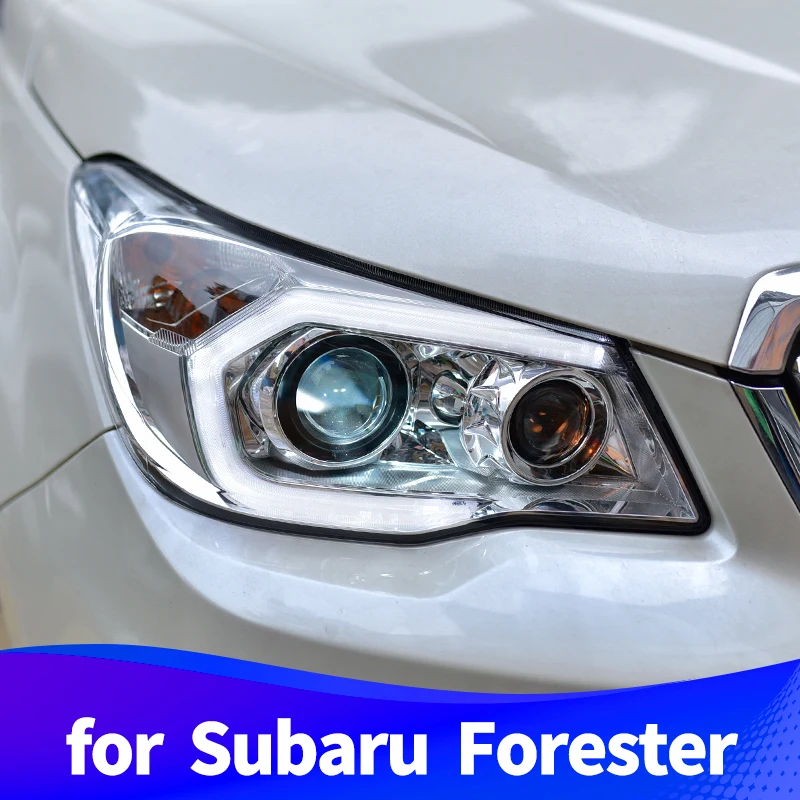 Головной светильник в сборе для Subaru Forester 2013 светодиодный светильник дневного света ксеноновый галогенный сигнал поворота ближнего света