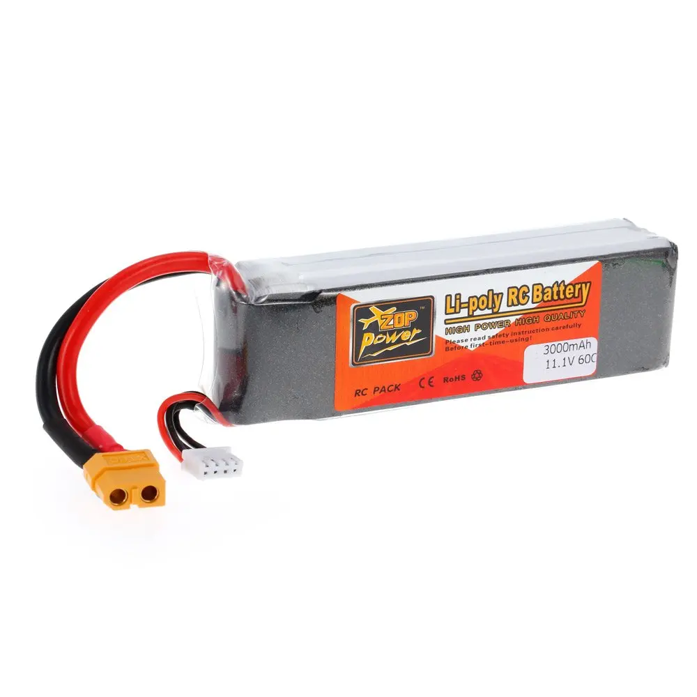 ZOP POWER 3S 11 1 V 3000mah 60C высокая скорость XT60 разъем Lipo батарея для F330 350 450 FPV