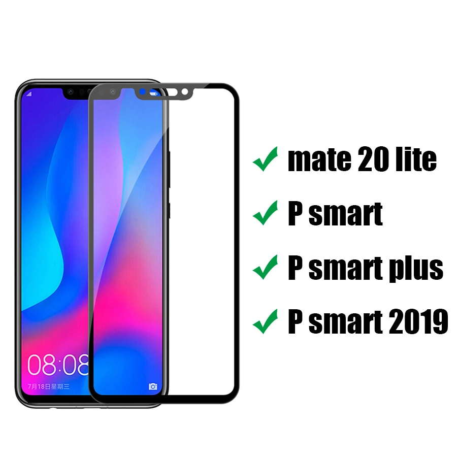 Закаленное стекло для huawei mate 20 lite защита экрана Защитное p smart 2019 Φ 6 21 дюймов |