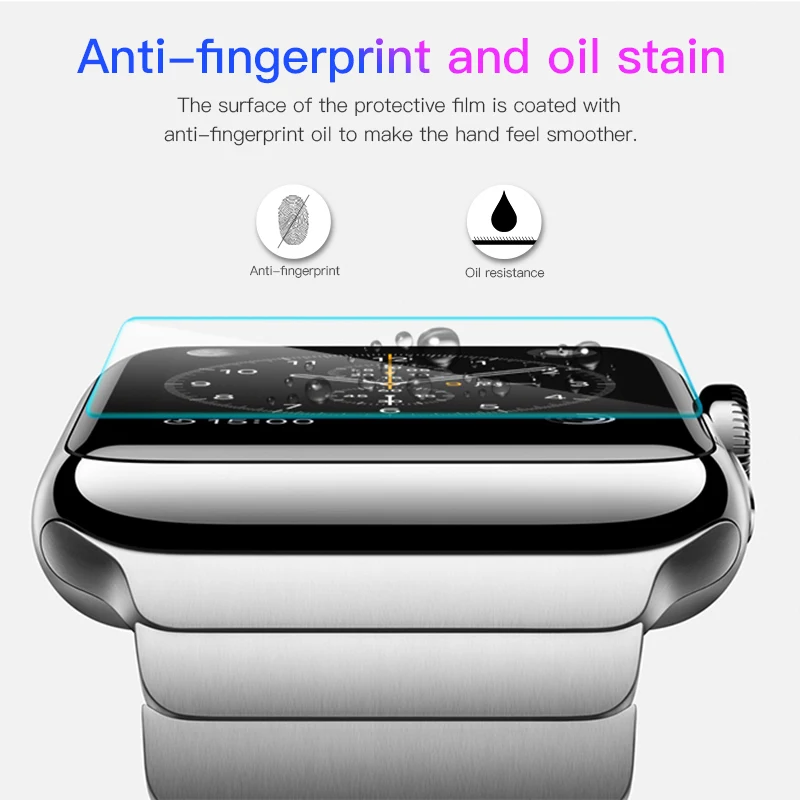 Стеклянная пленка для Apple Watch 42 мм iWatch закаленное стекло полное покрытие Защита
