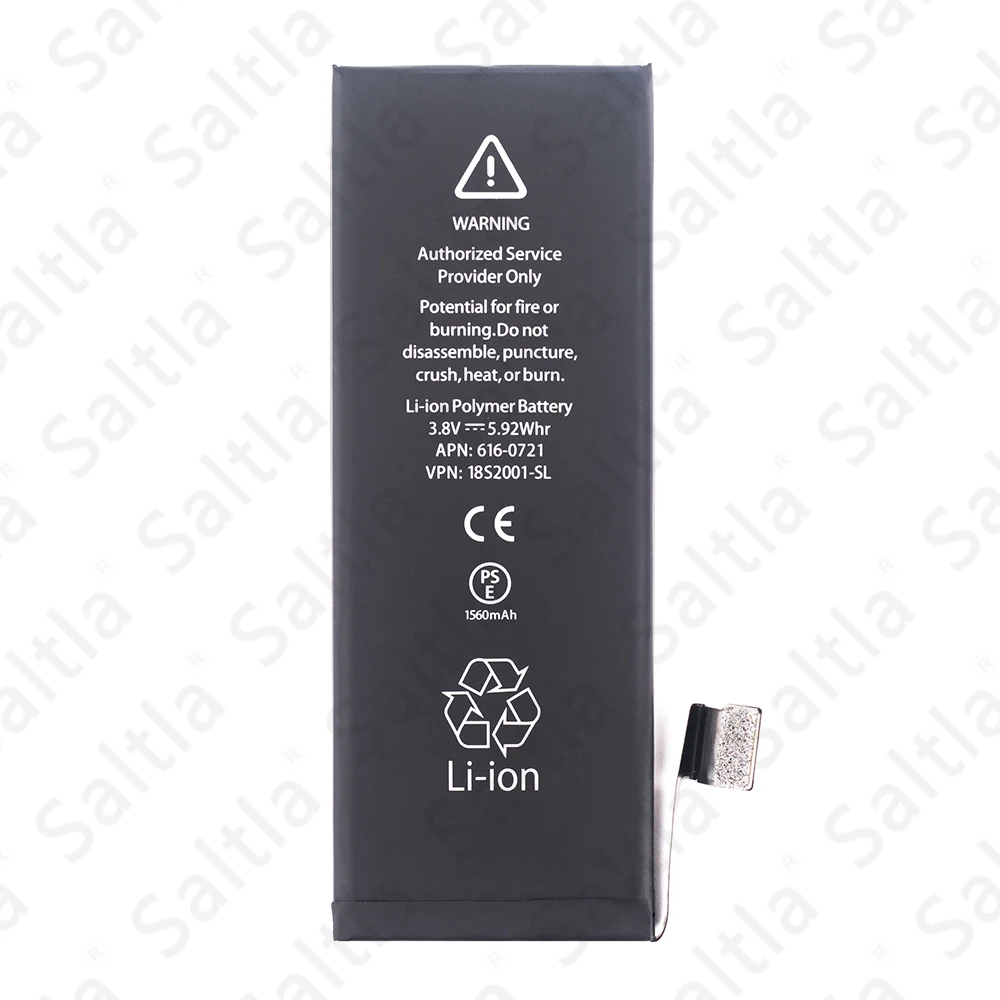 100% оригинальная Saltla батарея для iPhone 5S реальная емкость 1560mAh Новая 5C5S запасная