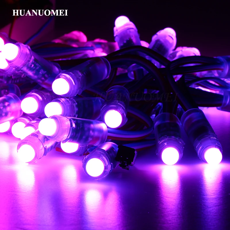 50 шт. оптовая продажа полноцветный DC5V 12 мм SM16703 IC RGB светодиодный модуль гирлянда