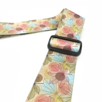 psychedelic rock guitar strap soft and durable for classic acoustic folk guitar with gift box polyester gift guitar belt