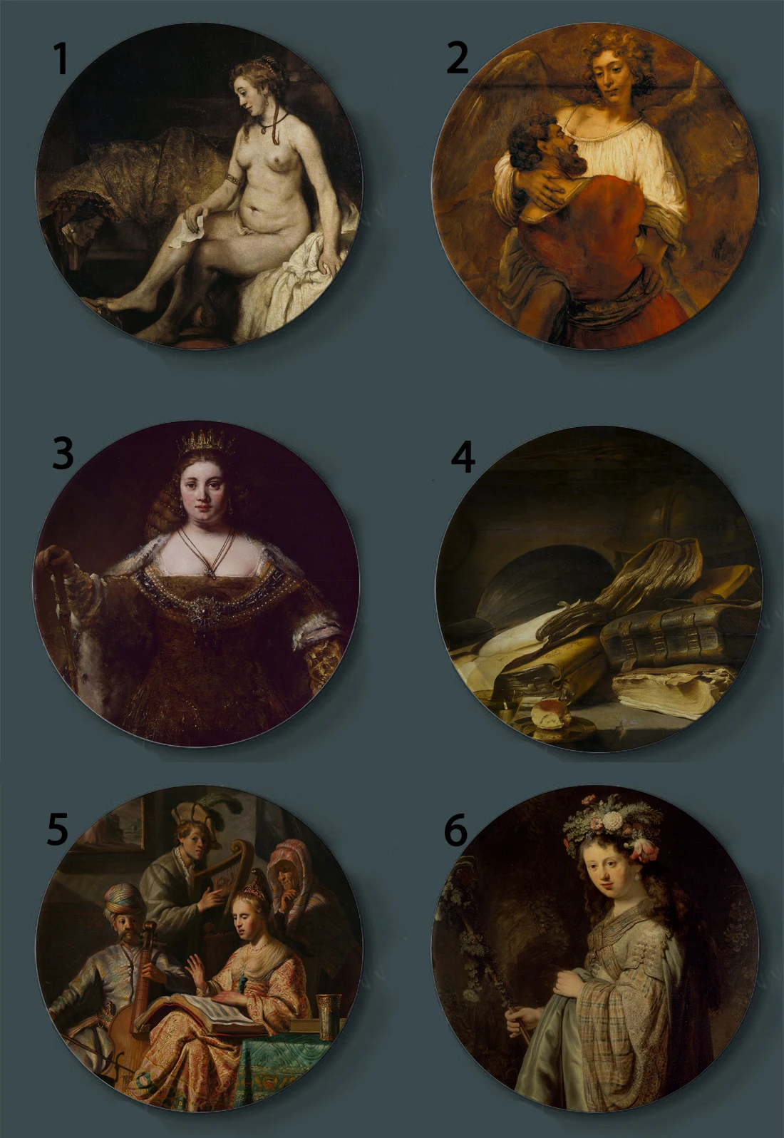 Rembrandt Harmenszoon van Rijn декоративные пластины для живописи Голландская керамическая
