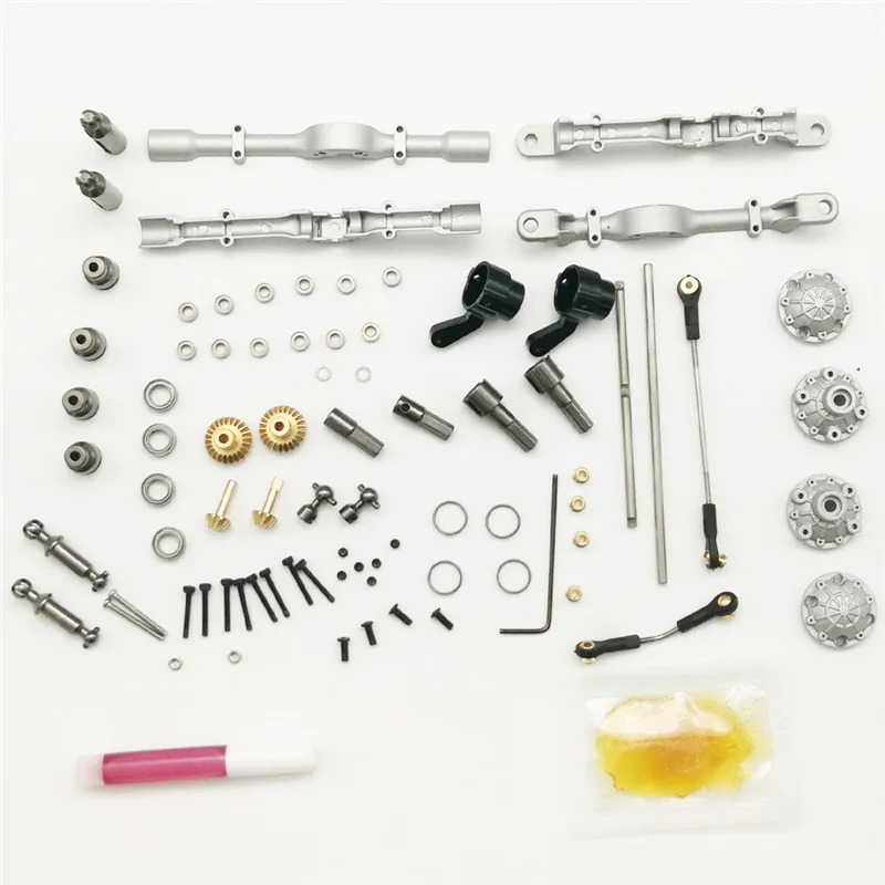 1 Set Front Rear Metal Bridge Axle for WPL B-1 B16 B24 B36 C14 C24 1/16 4WD 6WD Rc Car Parts | Игрушки и хобби