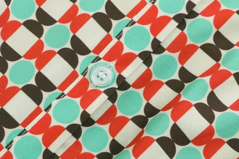 Женское длинное платье Весна 2019 Новая мода тонкий материал геометрический узор