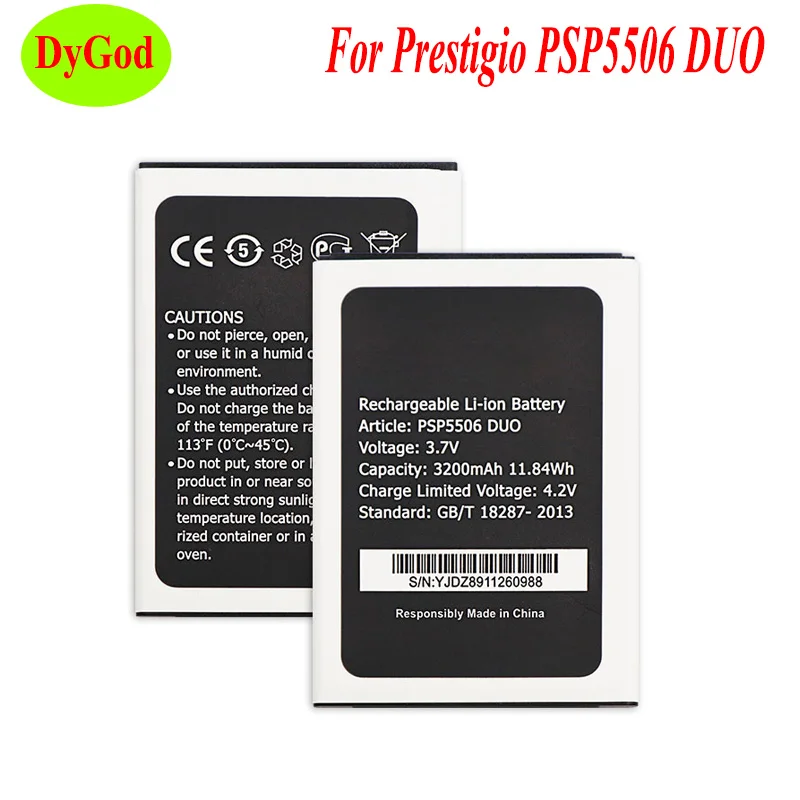 DyGod 3200 мАч для Prestigio Grace Q5 PSP 5506DUO 5506 DUO батареи смартфона|Аккумуляторы мобильных