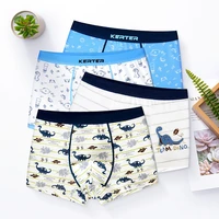 2 pcs high quality childrens underwear for kids cartoon shorts soft cotton underpants boys teenage striped panties 3 14t