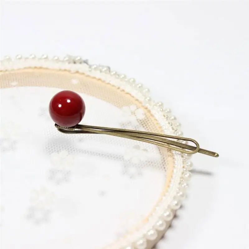 7 шт. заколки для волос очаровательные декоративные круглые шарики милые заколка