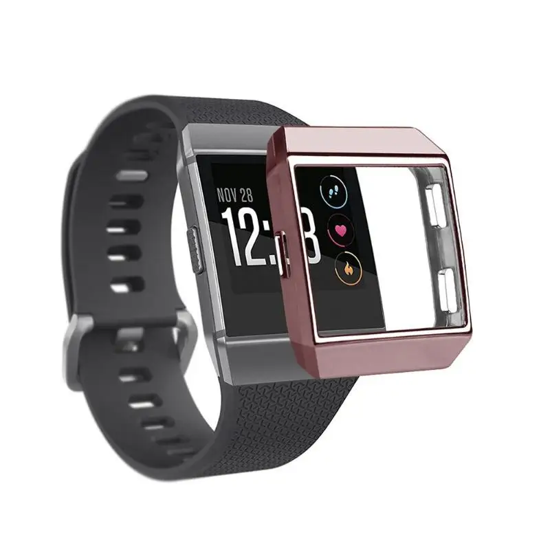Plating TPU Watch Case Cover Anti-Scratch Frame Protector for Fitbit Ionic | Электроника