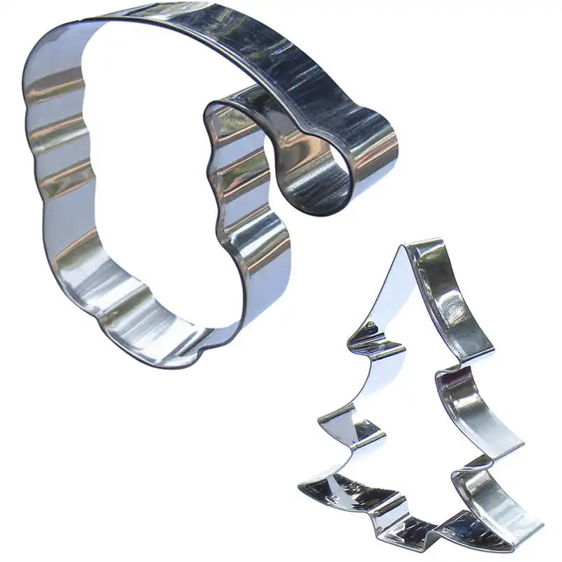 2 шт. Рождественская шляпа, Рождественская елка, нержавеющая сталь, резак для печенья, машина для тиснения печенья, кондитерские изделия для суши, инструменты для украшения торта, «сделай сам»