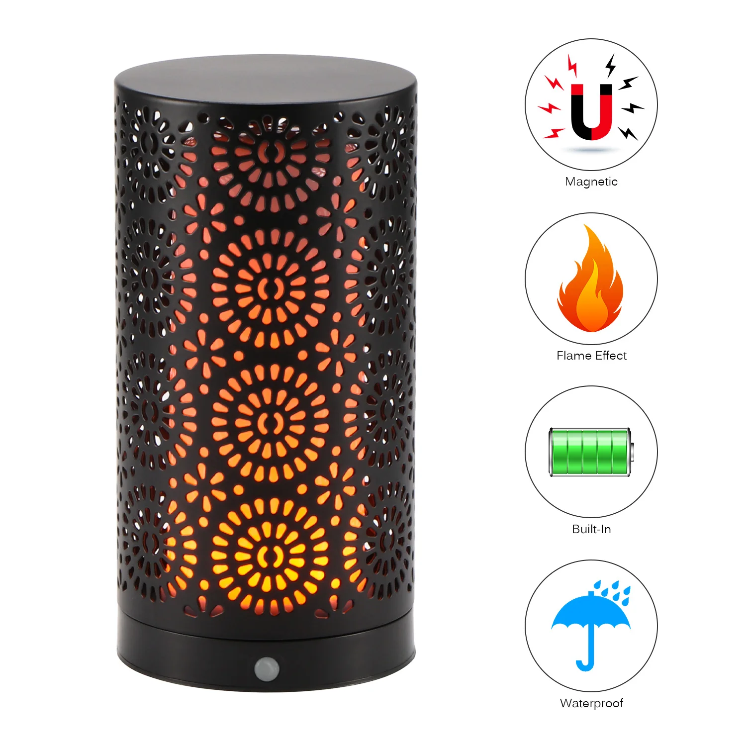 Водонепроницаемый портативный светодиодный фонарь с мерцанием ночник зарядкой