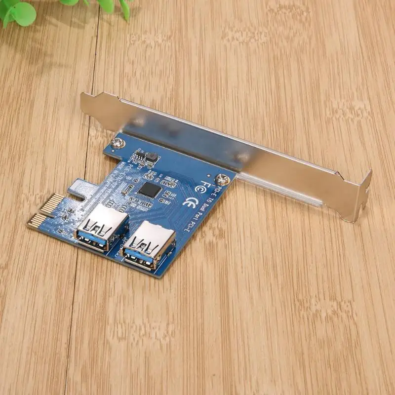 PCI Express e до Dual USB 3 0 Порты и разъёмы Extender конвертерная плата адаптера Плата