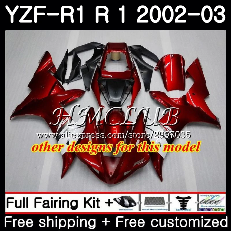 Корпус для YAMAHA YZF R 1 1000 R1 2002 20h3 02 03 YZF1000 YZFR1 обтекатель рамка синий белый