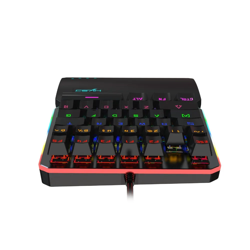 Hxsj Новая Механическая клавиатура Rgb Marquee 35 клавиш режим многократной подсветки