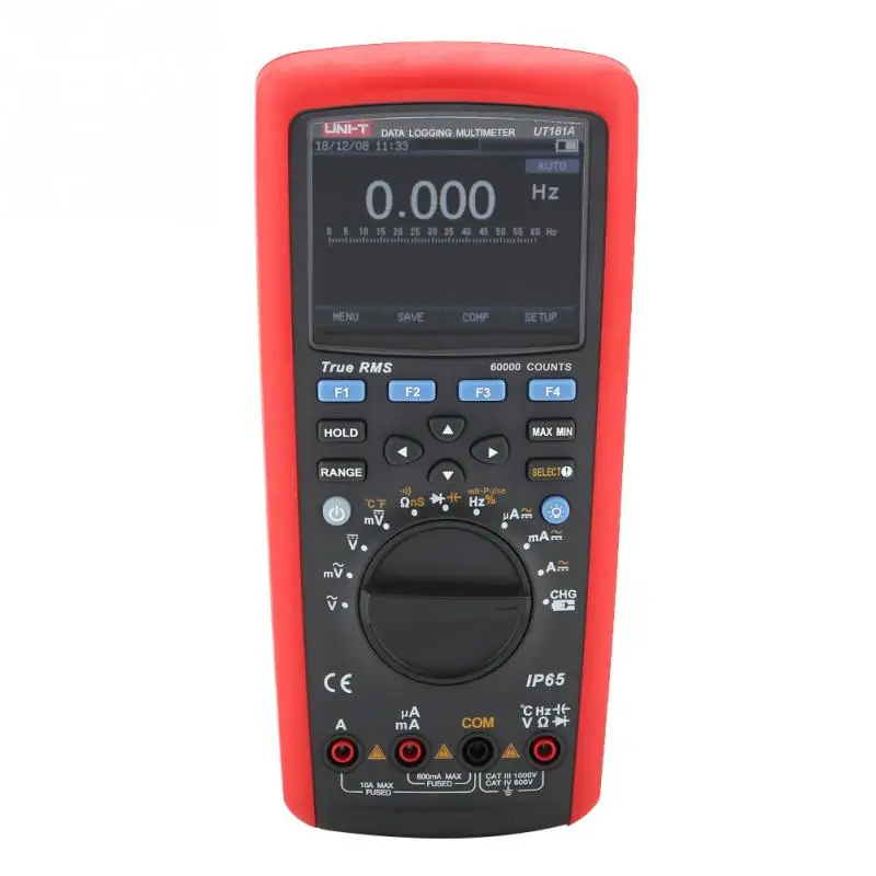 Промышленный Цифровой мультиметр UT181A с ЖК экраном True RMS 59999 отсчетов 110 240 В