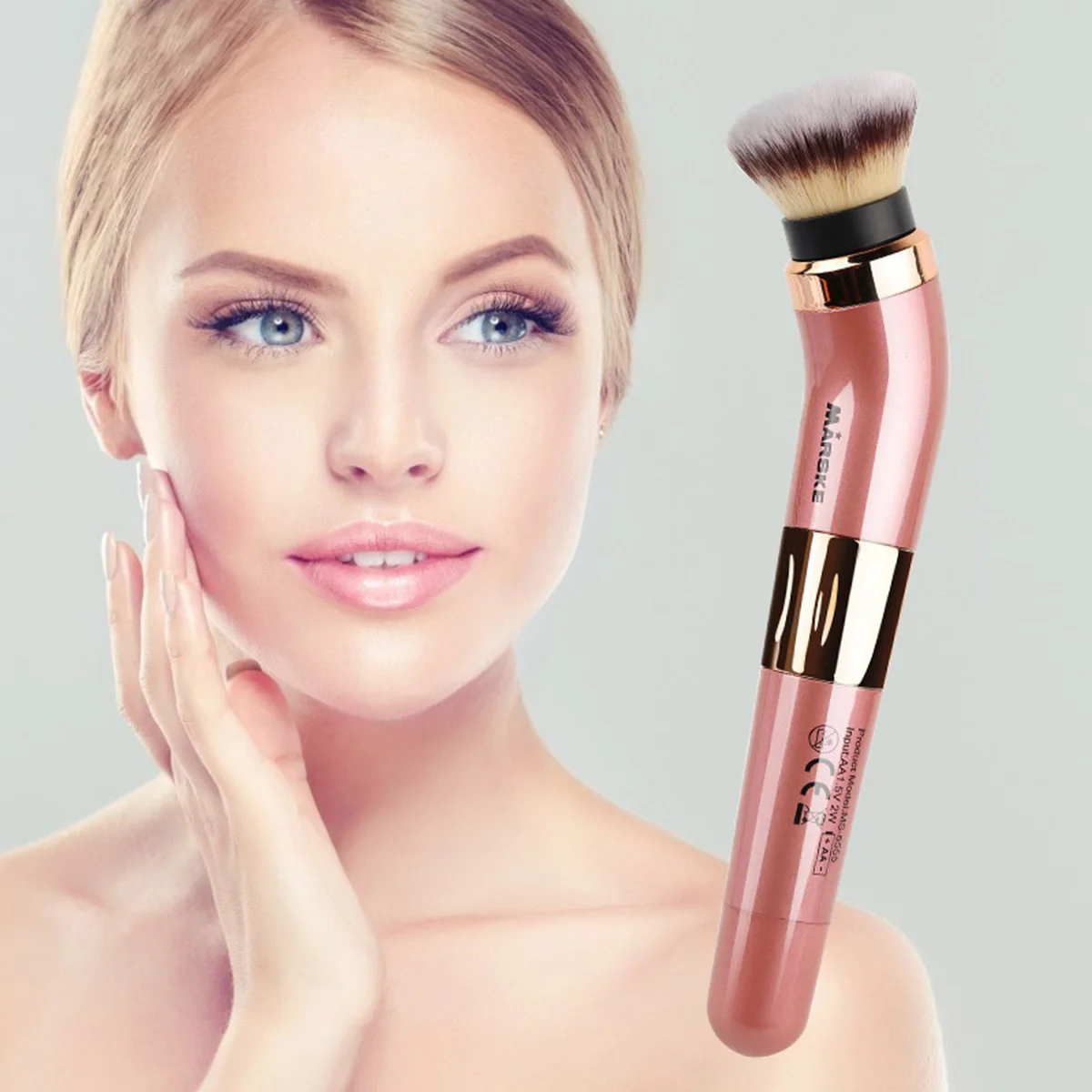 Электрическая вращающаяся переносная Кисть для макияжа косметические тональные