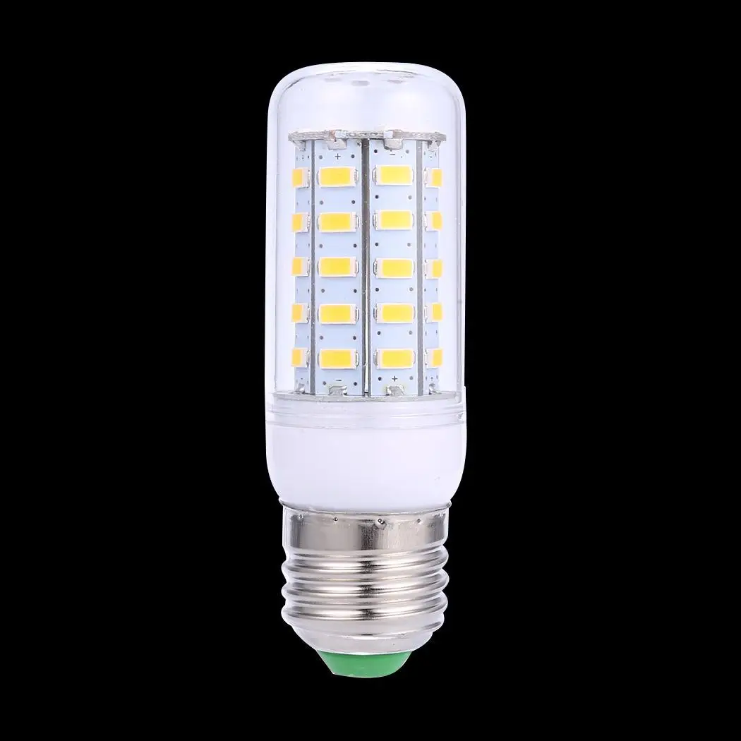 AC 220V Высокая мощность LED Кукуруза 360 E27 E14 свет 600lm лампы дома 25000 часов теплый белый