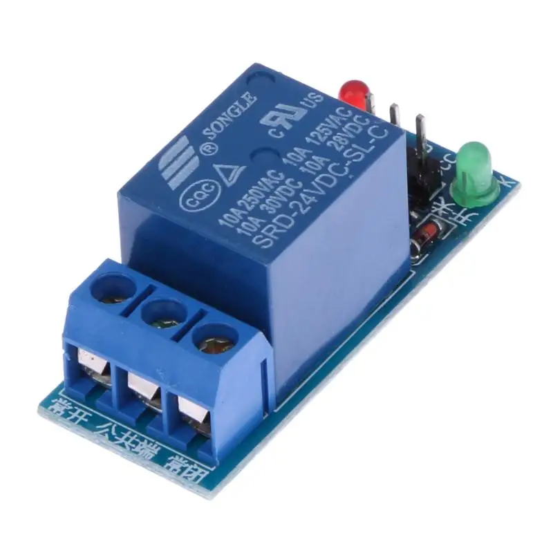 5 шт. 24В 1-канальный релейный модуль оптопара щит для PIC AVR DSP ARM | Электроника