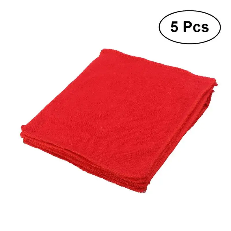 5 / 10 Pcs Microfiber Car Cleaning Towels Care Auto Washcloth Drying Cloth Valeting Polishing Duster 25x25cm (Random Color) | Автомобили и
