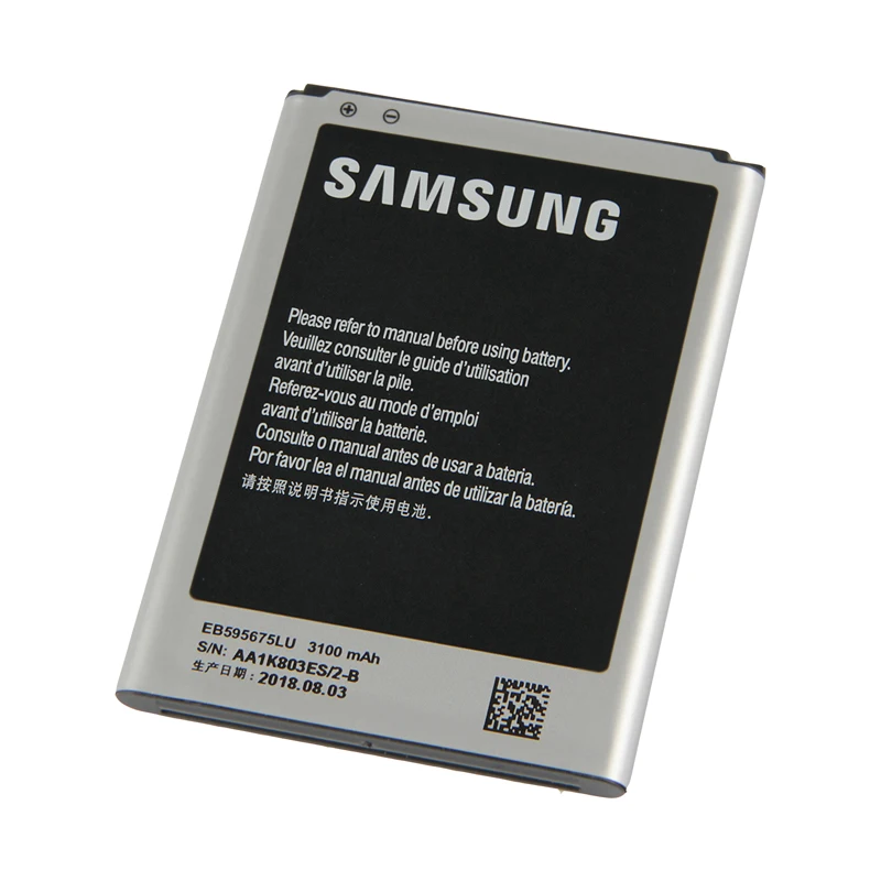 Оригинальный высококачественный аккумулятор Samsung EB595675LU для Galaxy Note 2 N7100 N7102 N719 NOTE2