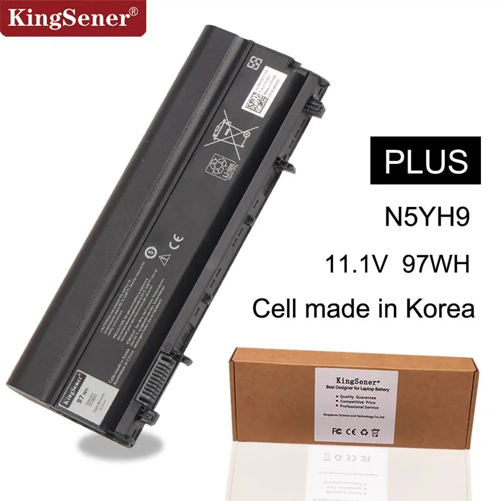 KingSener Korea Cell New N5YH9 Аккумулятор для ноутбука DELL Latitude E5440 E5540 VJXMC VV0NF 0K8HC 7W6K0 CXF66 0K8HC 9CELL 11,1 V 97WH