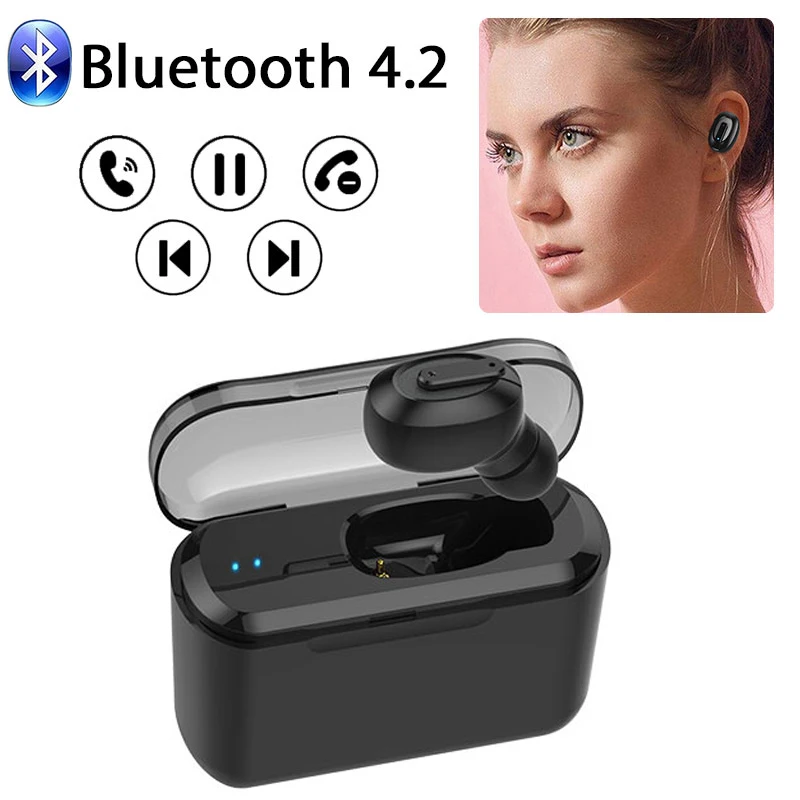 T1 беспроводные Bluetooth невидимые наушники с одним ухом 4 2 Edr Мини Беспроводная
