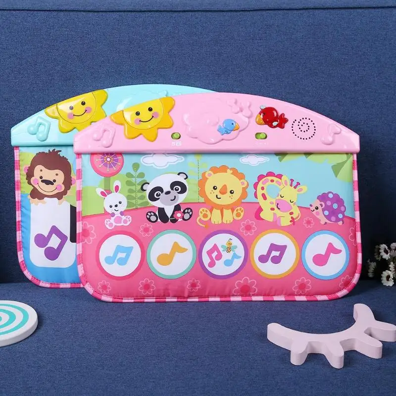 Baby Musical Toy Kids Fitness Frame Piano Keyboard Educational Toys Multi-function Pedal Crawling Blanket playmat | Игрушки и хобби