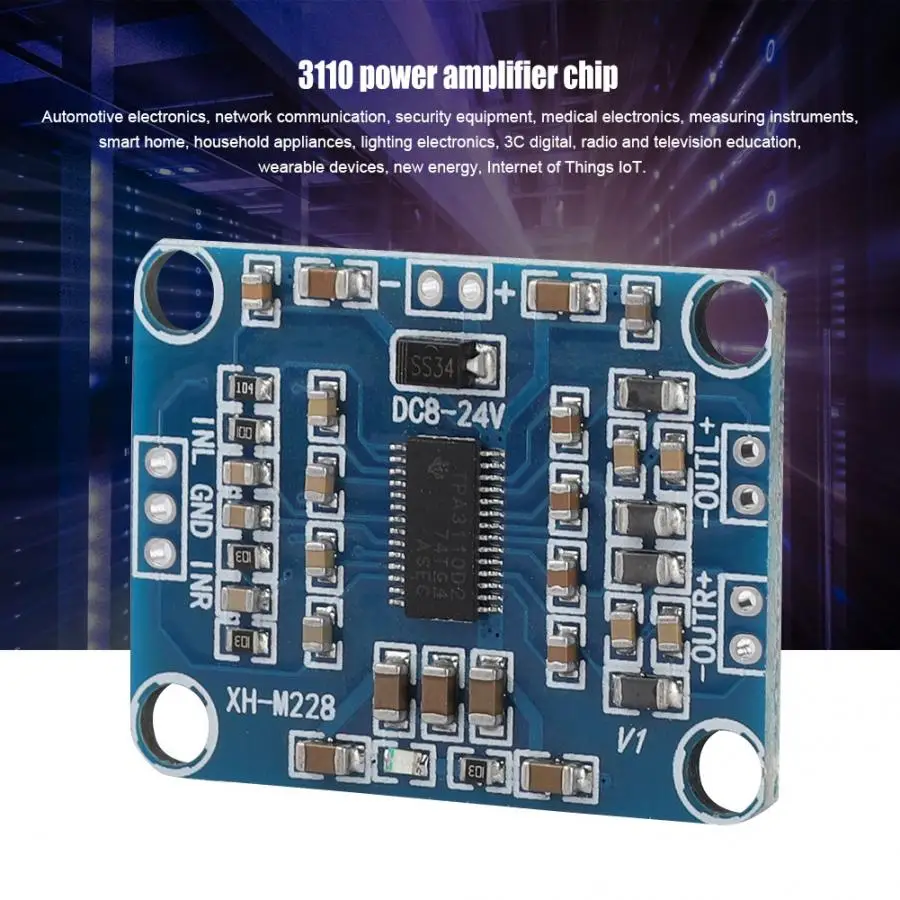 Цифровой аудио стерео усилитель TPA3110 2X15W Модульная плата мини