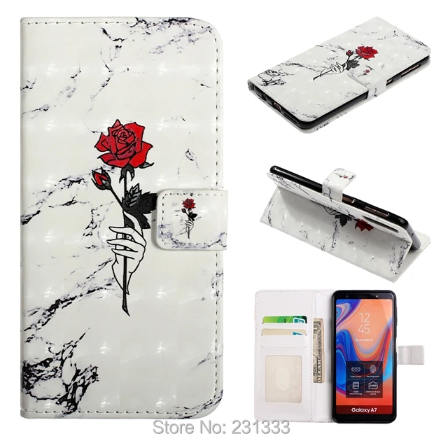 С ку 3D Bling мультфильм бумажник чехол из искусственной кожи для Samsung Galaxy A10 A20 A30 A40 A50
