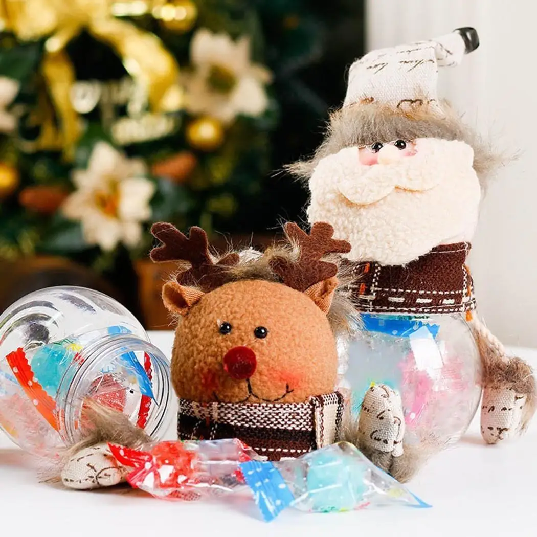 Cute Multicolor Candy Box Christmas Style Home As Picture Decoration Elk Snowman Old | Дом и сад