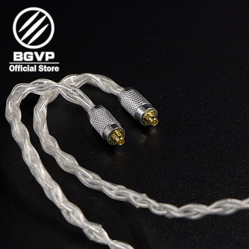 Наушники BGVP 6N 400 Core серебристые с OCC-покрытием 2 5 мм 3 Aficionados MMCX сменный Hi-Fi кабель