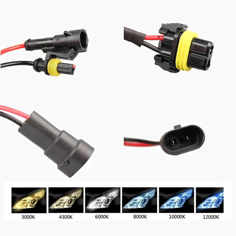 2шт 12В 35 Вт 55 ксеноновая H7 HID конверсионная Лампа H1 H3 H11 9005 Автомобильная фара лампа