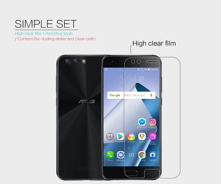 Защитная пленка NILLKIN для Asus Zenfone 4 ZE554KL прозрачная/матовая пластиковая защитная |
