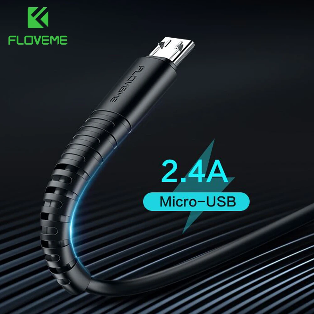 FLOVEME Micro USB Cable 5V 2.4A Charging Data Charger For Samsung Xiaomi Huawei Android Phone Cord | Мобильные телефоны и