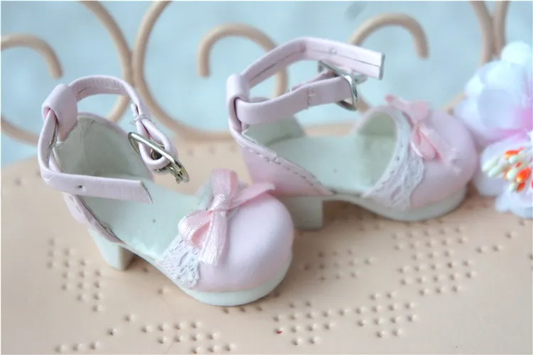 JS 048 1/6 г. модные розовые туфли на высоком каблуке из искусственной кожи Длина 4 5 см
