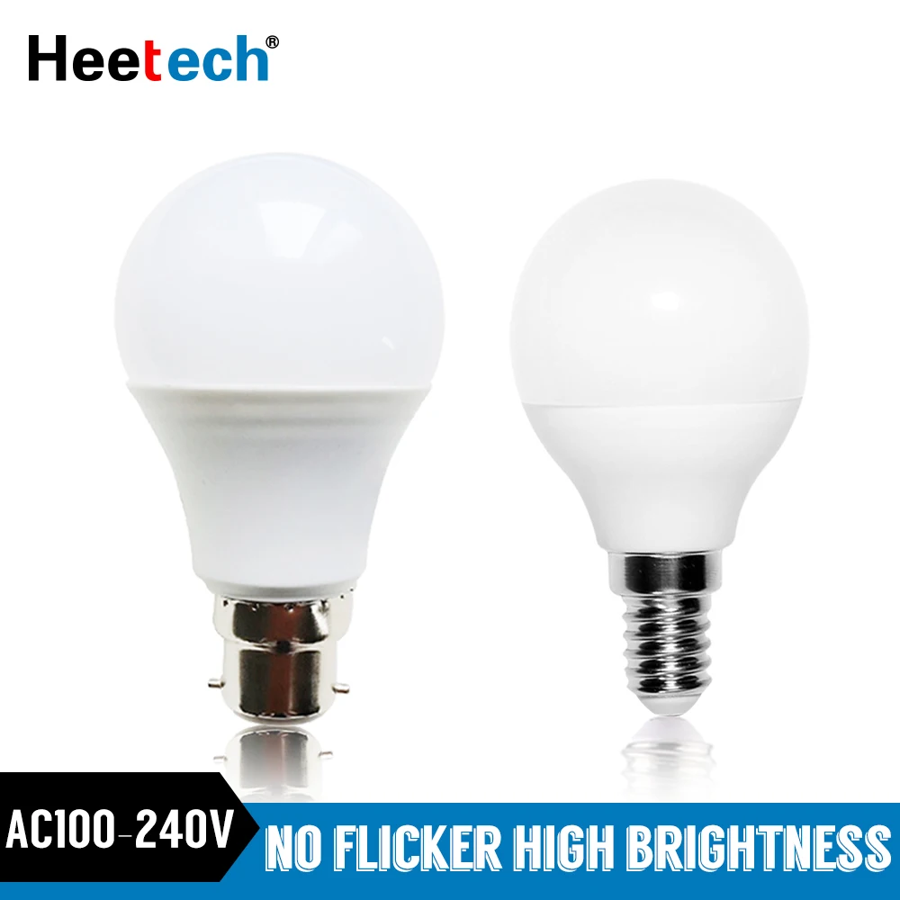 

Led Lamp E14 B22 LED Light Bulb 110V 220V 230V 240V LED Lampada Bombilla 18W 15W 12W 9W 7W 5W 3W Cold/Warm White Lamps Blubs